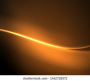 Espacio oscuro con brillantes olas de movimiento neón. Resumen del elemento gráfico de concepto. Fondo de neón vectorial. Antecedentes tecnológicos. Fondo negro.