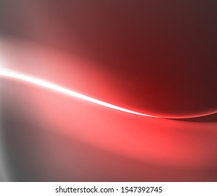 Dark space with shiny neon light motion waves. Abstract concept graphic element. Vector neon background. Technology background. Black background.