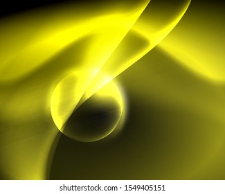 Espacio oscuro con brillantes olas de movimiento neón. Resumen del elemento gráfico de concepto. Fondo de neón vectorial. Antecedentes tecnológicos. Fondo negro.