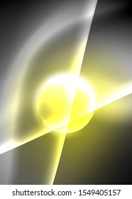 Dark space with shiny neon light motion waves. Abstract concept graphic element. Vector neon background. Technology background. Black background.