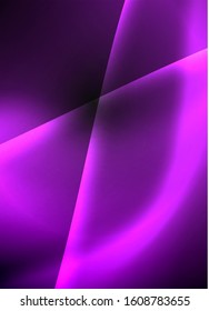 Espacio oscuro con brillantes olas de movimiento neón. Resumen del elemento gráfico de concepto. Fondo de neón vectorial. Antecedentes tecnológicos. Fondo negro.