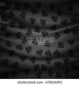 dark spades pattern vector background