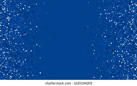 Dark Sparkle Twinkle Vector Invitation. Luxury Shine Pattern. Light Glow Invitation. White Vector Cosmos Postcard.