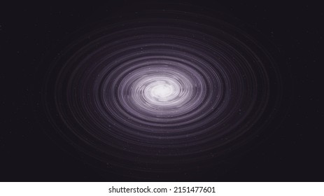 Dark Spiral Black hole on Galaxy background with Milky Way spiral,Universe and starry concept desig,vector