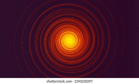 Dark Spiral Black Hole on Black Galaxy Background.planet and physics concept design,vector illustration.