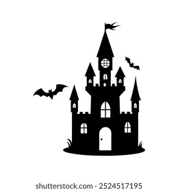 Dark and Spooky Halloween House Vectors