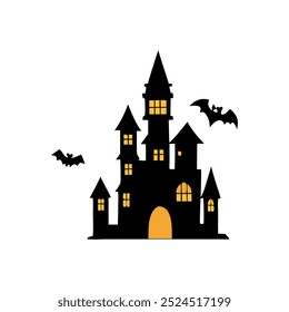 Dark and Spooky Halloween House Vectors