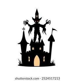 Dark and Spooky Halloween House Vectors