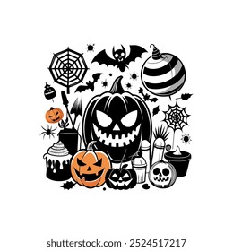 Dark and Spooky Halloween House Vectors