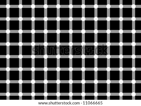 Dark spots seem to appear and disappear very quickly at the intersections.