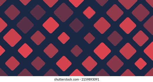 Cuadrados oscuros de diversos tamaños y sombras de rojo - Patrón de mosaico geométrico, plantilla de fondo del vector abstracto