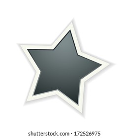 The dark star icon graphic element / The dark star / The star  