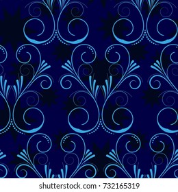Dark stars on a blue background. Dark stars on a blue background.