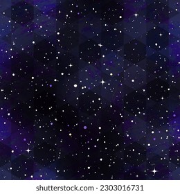 Dark stars sky seamless texture