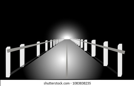 Dark streets without people
