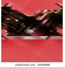 Dark strip on a red background
