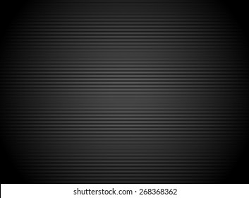 Dark stripes background with thin lines. Empty camera screen with shade effect. Straight, horizontal lines pattern.