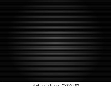 Dark stripes background with thin lines. Empty camera screen with shade effect. Straight, horizontal lines pattern.