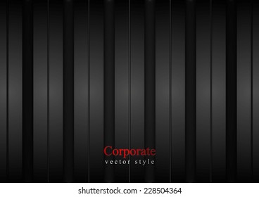 Dark stripes corporate background. Vector design