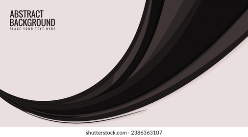 Dark stylish wave design background
