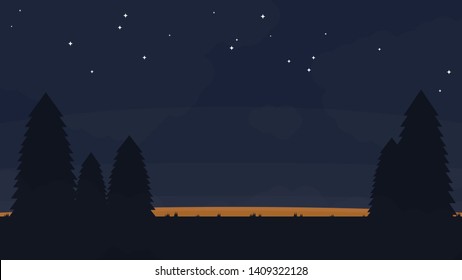 Dark sunrise background vector design