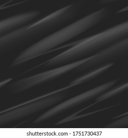 Dark surface carbon. Abstract black design metal fibre texture, effect industrial light steel, blackness vector illustration seamless pattern