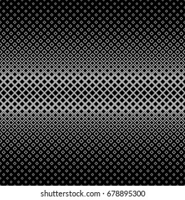 Dark symmetrical abstract halftone square pattern background - vector graphic from squares in varying sizes