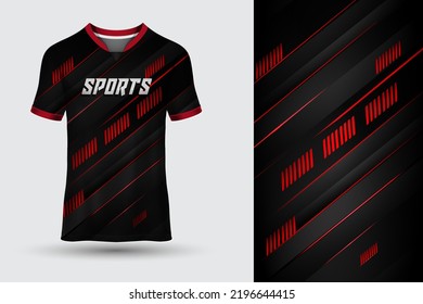 Dark T shirt sports abstract jersey suitable for racing, soccer, gaming, motocross and e sports vector