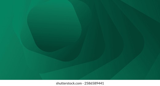 A dark teal background with swirling, layered shapes.