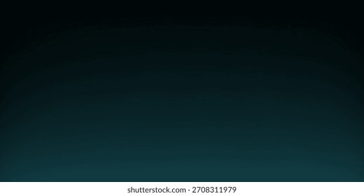Dark Teal to Black Gradient. Elegant gradient background. 