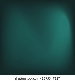 Dark teal green minimal banner calm , Noise intensive Holographic blend blurred smooth transitions tone empty presentation 