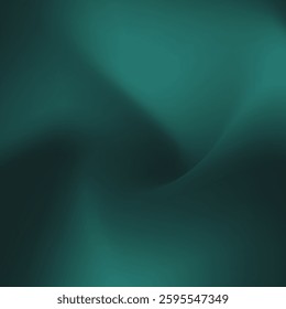 Dark teal green minimal banner calm , Noise intensive Holographic blend blurred smooth transitions tone empty presentation 