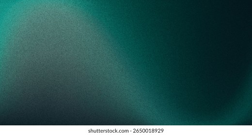 Dark teal green minimal banner calm , Noise intensive Holographic blend blurred smooth transitions tone empty presentation design , futuristic minimal modern