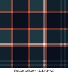 Dark Teal Ombre Plaid Textured Seamless Pattern. Vector Design of Elegant Background for Fashion Textiles, Wallpaper, Banner, Packaging, Fabric Print, Decoration.