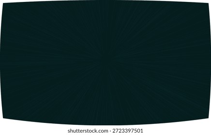 Quadrado azul escuro com cantos arredondados apresenta linhas radiantes do centro, sugerindo profundidade, foco ou um efeito de expansão.