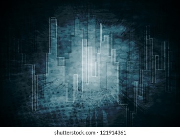 Dark tech grunge design. Vector background eps 10