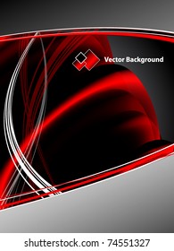 dark technology vector background with copy space. Eps10