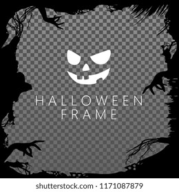 Dark template frame for Halloween.