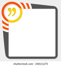 dark text box with yellow quotation mark