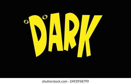 Diseño de texto oscuro y Ilustración vectorial de fondo de Premium negro 