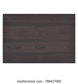 Dark textured wooden signboard with knots and cracks vector illustration