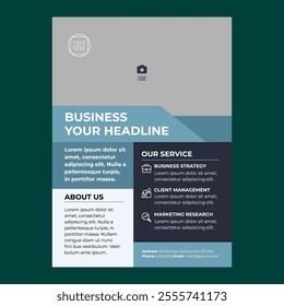 Dark Themed Professional Business Flyer