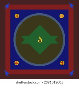 Der dunkle Donner-Zauberring für mystisches Symbol
