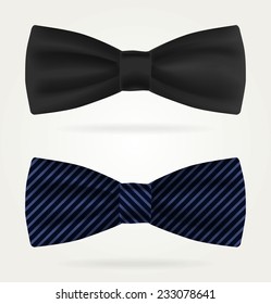 Dark tie on a white background. Vector