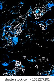 Dark and tough marble texture background. Vector illustration.
