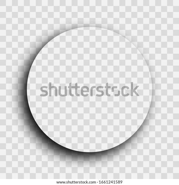 Dark transparent\
realistic shadow. Circle shadow isolated on transparent background.\
Vector illustration.