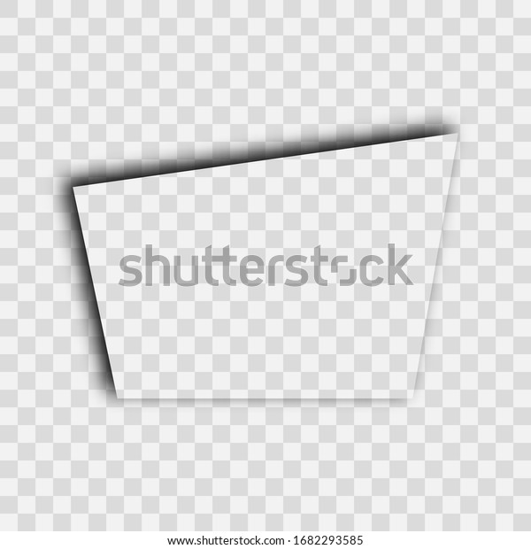 Dark\
transparent realistic shadow. Trapezoid shadow isolated on\
transparent background. Vector\
illustration.