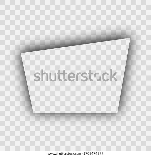 Dark\
transparent realistic shadow. Trapezoid shadow isolated on\
transparent background. Vector\
illustration.