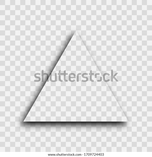 Dark\
transparent realistic shadow. Triangle shadow isolated on\
transparent background. Vector\
illustration.