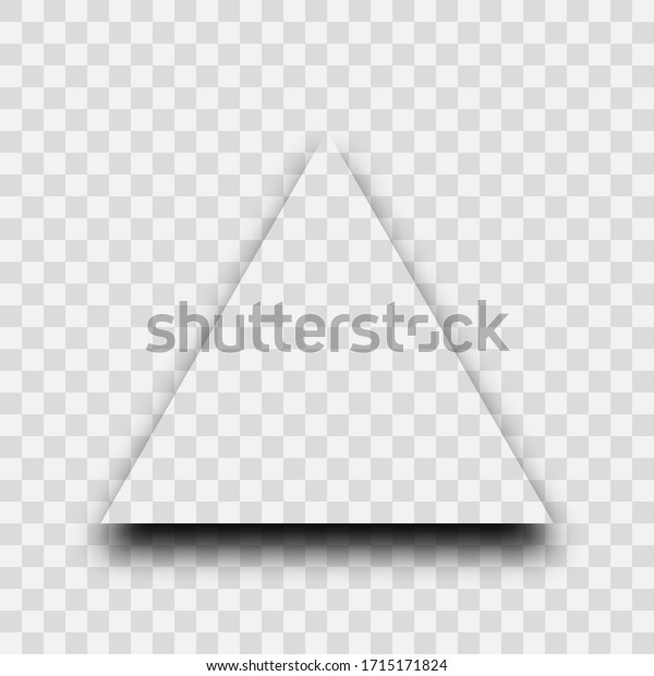Dark\
transparent realistic shadow. Triangle shadow isolated on\
transparent background. Vector\
illustration.